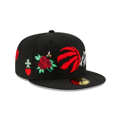 Toronto Raptors Gorra | New Era NBA Icon 59fifty Fitted Cap Mexico - Negros